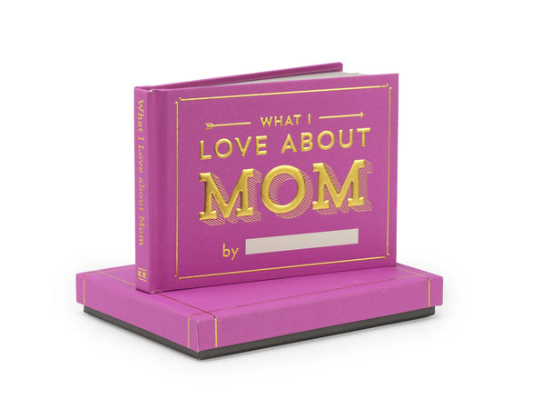 Knock Knock What I Love About Mom Fill in the Love® Book with Gift Box Fill-in-the-Blank Love about You Book - Knock Knock Stuff SKU 12164