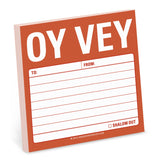 Knock Knock Oy Vey Sticky Notes Adhesive Paper Notepad - Knock Knock Stuff SKU 12444