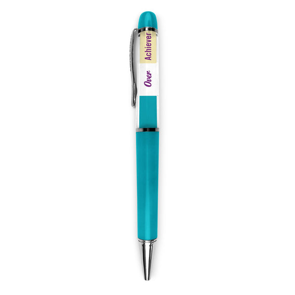 Knock Knock Overachiever / Underachiever Inner-Truth® Pen Ball Point Pen in acrylic packaging - Knock Knock Stuff SKU 10193