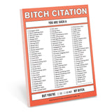 Knock Knock Bitch Citation Nifty Notes Paper Notepad - Knock Knock Stuff SKU 12075