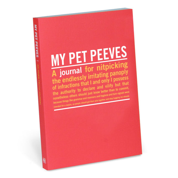 Knock Knock My Pet Peeves Mini Inner-Truth® Journal Paperback Lined Notebook - Knock Knock Stuff SKU 50078