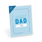 Knock Knock What I Love About Dad Fill in the Love® Card Booklet Set of Greeting Cards - Knock Knock Stuff SKU 29036