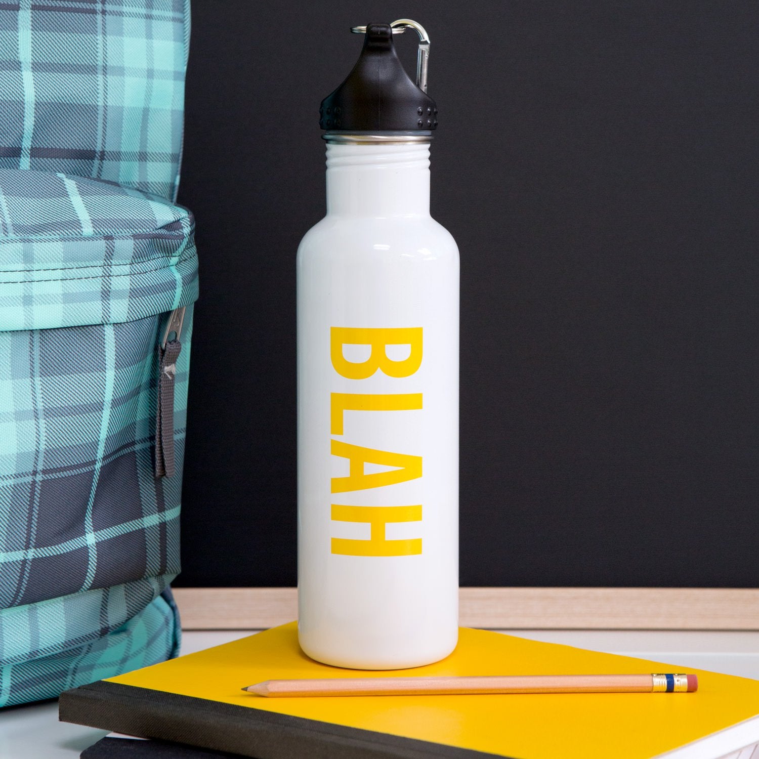 Knock Knock Blah Water Bottle - Knock Knock Stuff SKU 