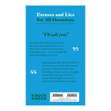 Knock Knock Excuses & Lies Lines for All Occasions: Paperback Edition - Knock Knock Stuff SKU 