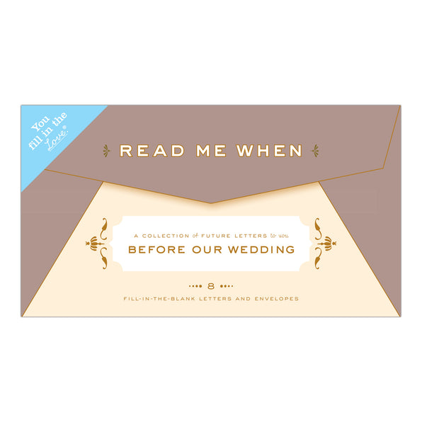 Knock Knock Letters to You Before Our Wedding Read Me When Box Paper Fill-in-the-Blank Love Letters - Knock Knock Stuff SKU 50176