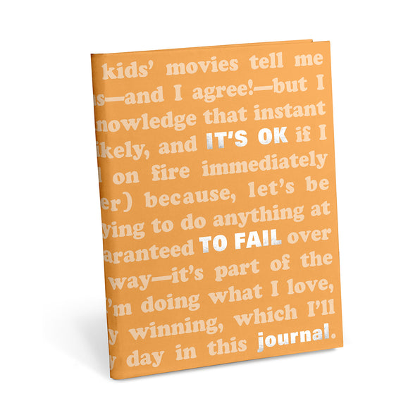 Knock Knock It's OK to Fail Journal Paperback Lined Notebook - Knock Knock Stuff SKU 50190
