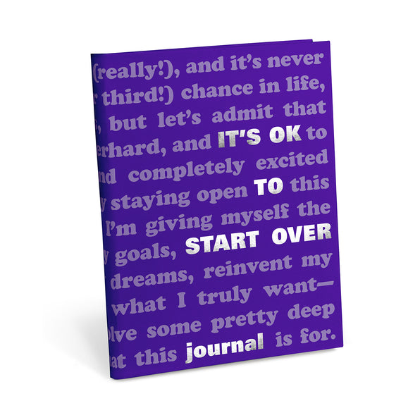 Knock Knock It's OK to Start Over Journal Paperback Lined Notebook - Knock Knock Stuff SKU 50194