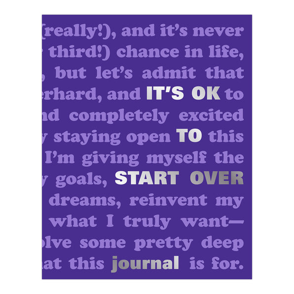 Knock Knock It's OK to Start Over Journal - Knock Knock Stuff SKU 