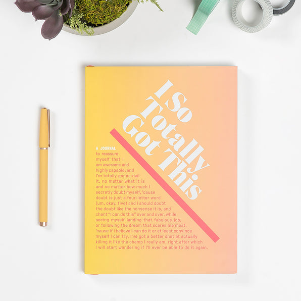 Knock Knock I So Totally Got This Inner-Truth® Journal (Ombre Edition) - Knock Knock Stuff SKU 