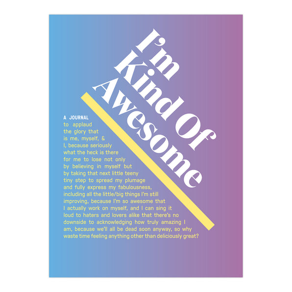 Knock Knock I’m Kind of Awesome Inner-Truth® Journal (Ombre Version) - Knock Knock Stuff SKU 