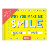 Knock Knock Why You Make Me Smile Fill in the Love® Book Fill-in-the-Blank Love about You Book - Knock Knock Stuff SKU 50251