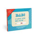 Knock Knock Dad, I Love You Because … Fill in the Love® Book Fill-in-the-Blank Love about You Book - Knock Knock Stuff SKU 50267