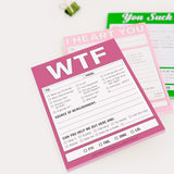 Knock Knock WTF Nifty Note Pad - Knock Knock Stuff SKU 