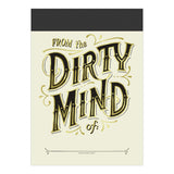 Knock Knock Dirty Mind Alter Ego Notepad - Knock Knock Stuff SKU 