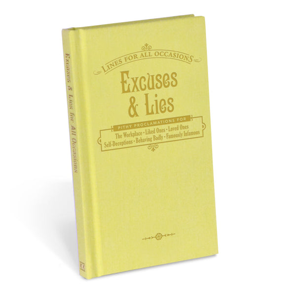 Knock Knock Excuses and Lies for All Occasions Hardcover Funny Book - Knock Knock Stuff SKU 50107