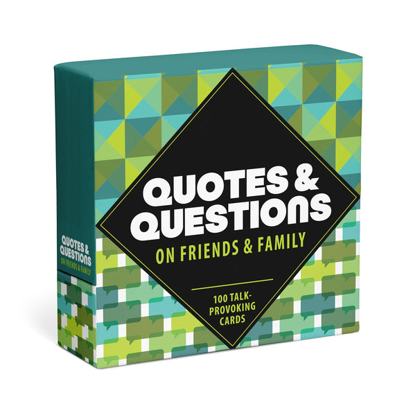 Knock Knock Quotes and Questions on Friends and Family: 100 Talk-Provoking Cards Affirmation Cards by Suzi Barrett - Knock Knock Stuff SKU 10109