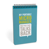 Knock Knock Portable Micromanager Personality Pad - Knock Knock Stuff SKU 11201