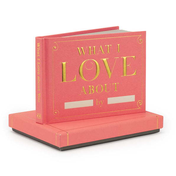 Knock Knock What I Love about You Fill in the Love® Journal with Gift Box Fill-in-the-Blank Love about You Book - Knock Knock Stuff SKU 12162