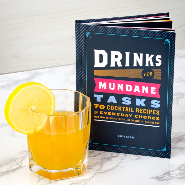 Knock Knock Drinks for Mundane Tasks: 70 Cocktail Recipes Book - Knock Knock Stuff SKU 