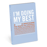 Knock Knock I'm Doing My Best Mini Inner-Truth® Journal Paperback Lined Notebook - Knock Knock Stuff SKU 50080