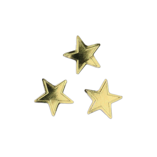 Gold Stars Lick and Stick Foil Stickers