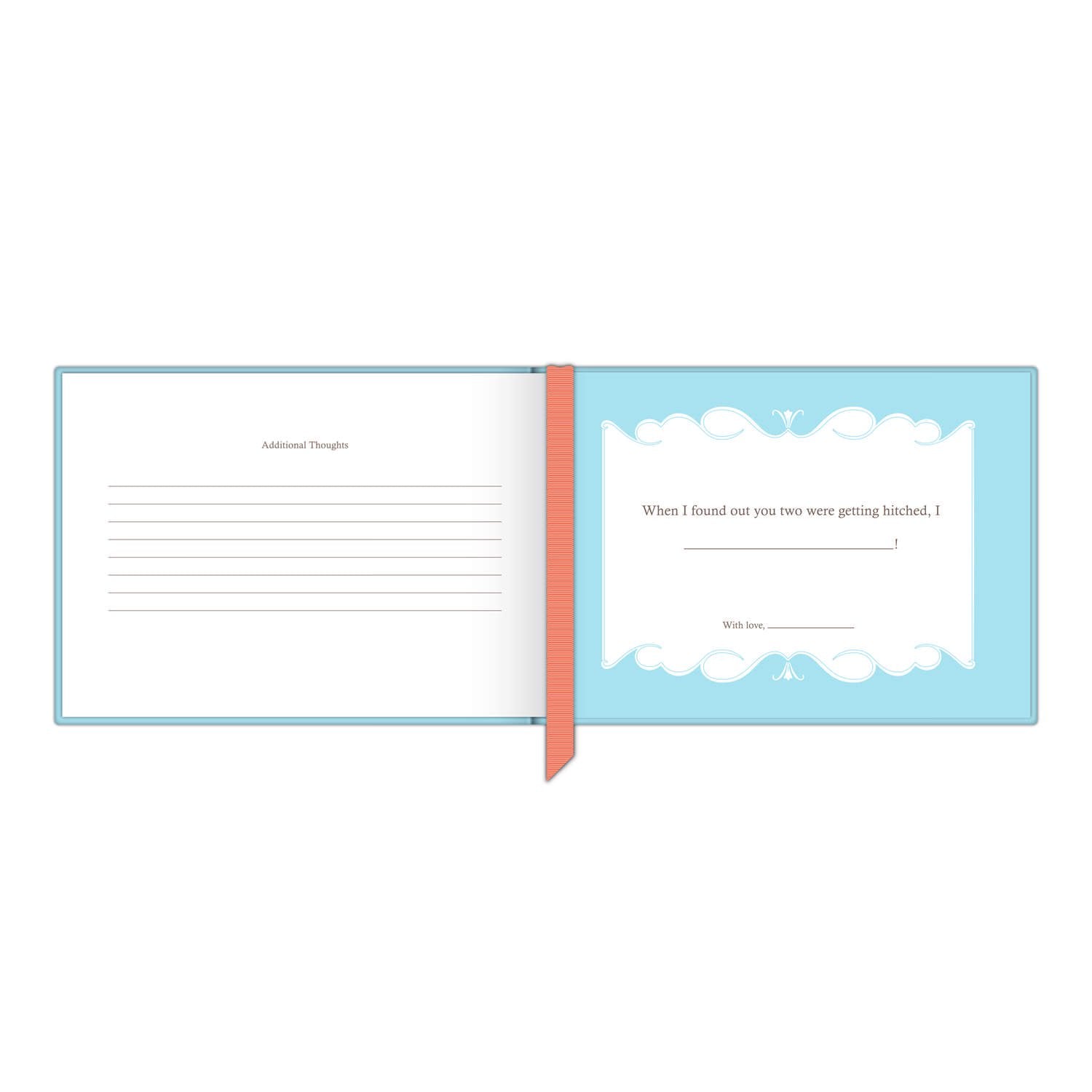 Knock Knock Wishes, Advice, and Happy Thoughts for Your Marriage Wedding Shower Fill in the Love® Book - Knock Knock Stuff SKU 