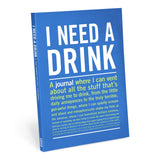 Knock Knock I Need A Drink Inner-Truth® Journal Paperback Lined Notebook - Knock Knock Stuff SKU 50166