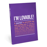 Knock Knock I'm Lovable! Inner-Truth® Journal Paperback Lined Notebook - Knock Knock Stuff SKU 50097