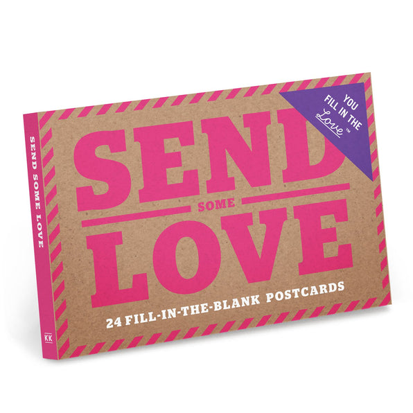 Knock Knock Send Some Love Fill in the Love® Postcard Set Bound Paper Card IOU Coupons - Knock Knock Stuff SKU 29005