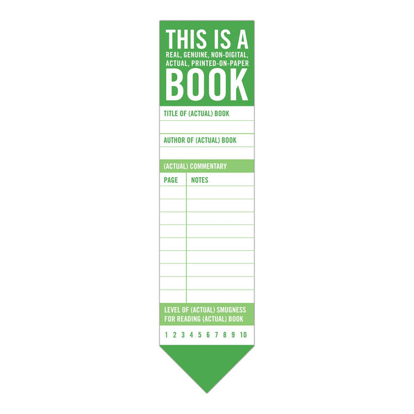 Knock Knock This Is a Book Bookmark Pad Paper Notepad - Knock Knock Stuff SKU 13014