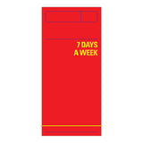 Knock Knock 7 Days a Week Planner (Red) - Knock Knock Stuff SKU 