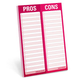 Knock Knock Pros / Cons Perforated Pad Paper Notepad - Knock Knock Stuff SKU 11993