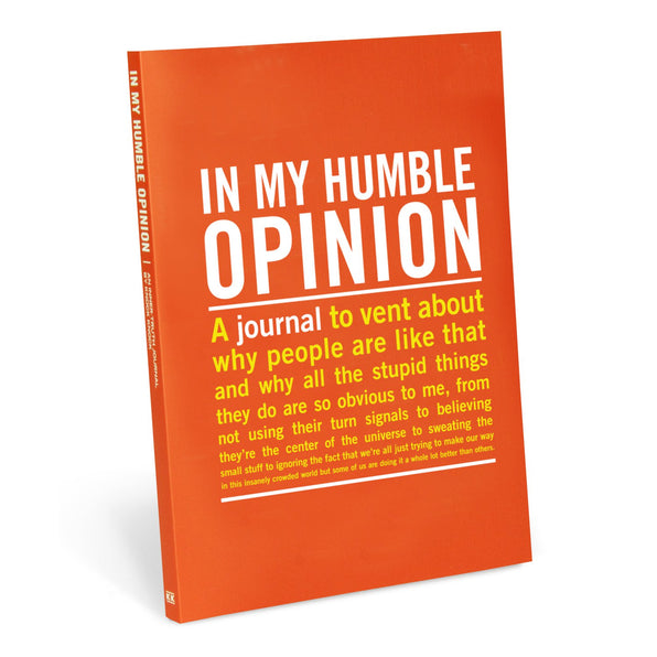 Knock Knock In My Humble Opinion Inner-Truth® Journal Paperback Lined Notebook - Knock Knock Stuff SKU 50021