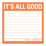 Knock Knock It's All Good Sticky Notes - Knock Knock Stuff SKU 