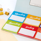 Knock Knock Days of the Week Sticky Note Packet - Knock Knock Stuff SKU 