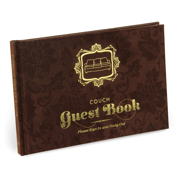 Knock Knock Couch Guest Book Hardcover Funny Book - Knock Knock Stuff SKU 50033