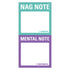 Knock Knock Nag Note / Mental Note Mini Sticky Notes - Knock Knock Stuff SKU 
