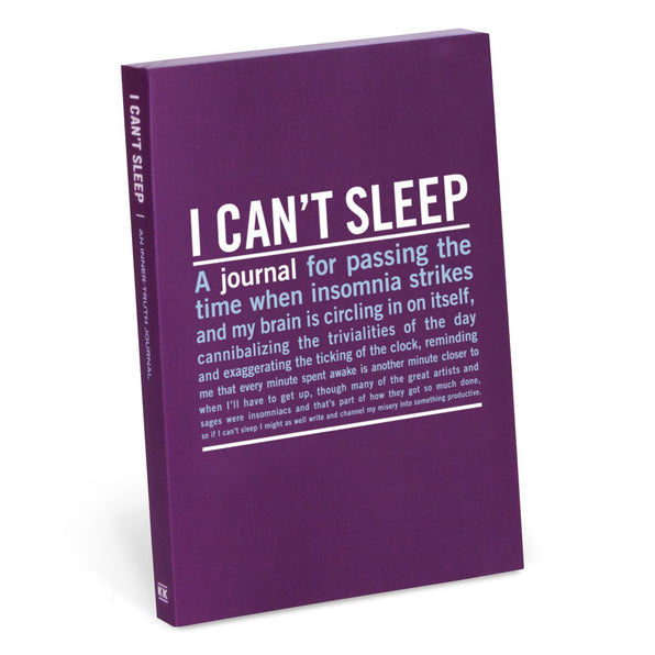 Knock Knock I Can't Sleep Mini Inner-Truth® Journal Paperback Lined Notebook - Knock Knock Stuff SKU 50077