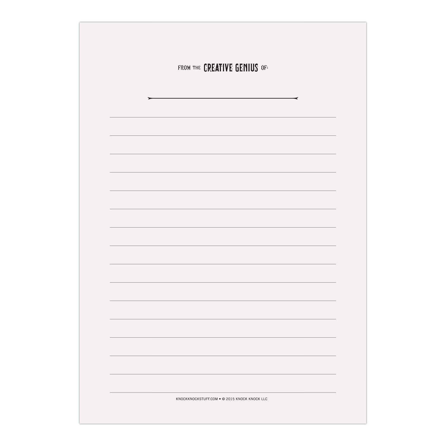 Knock Knock From the Creative Genius of Alter Ego Notepad - Knock Knock Stuff SKU 