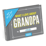 Knock Knock What I Love about Grandpa Fill in the Love® Book Fill-in-the-Blank Love about You Book - Knock Knock Stuff SKU 50260