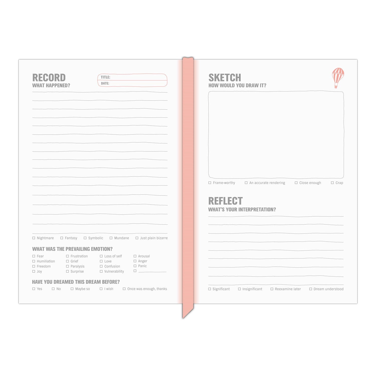 Knock Knock Dream Journal (New Color) - Knock Knock Stuff SKU 