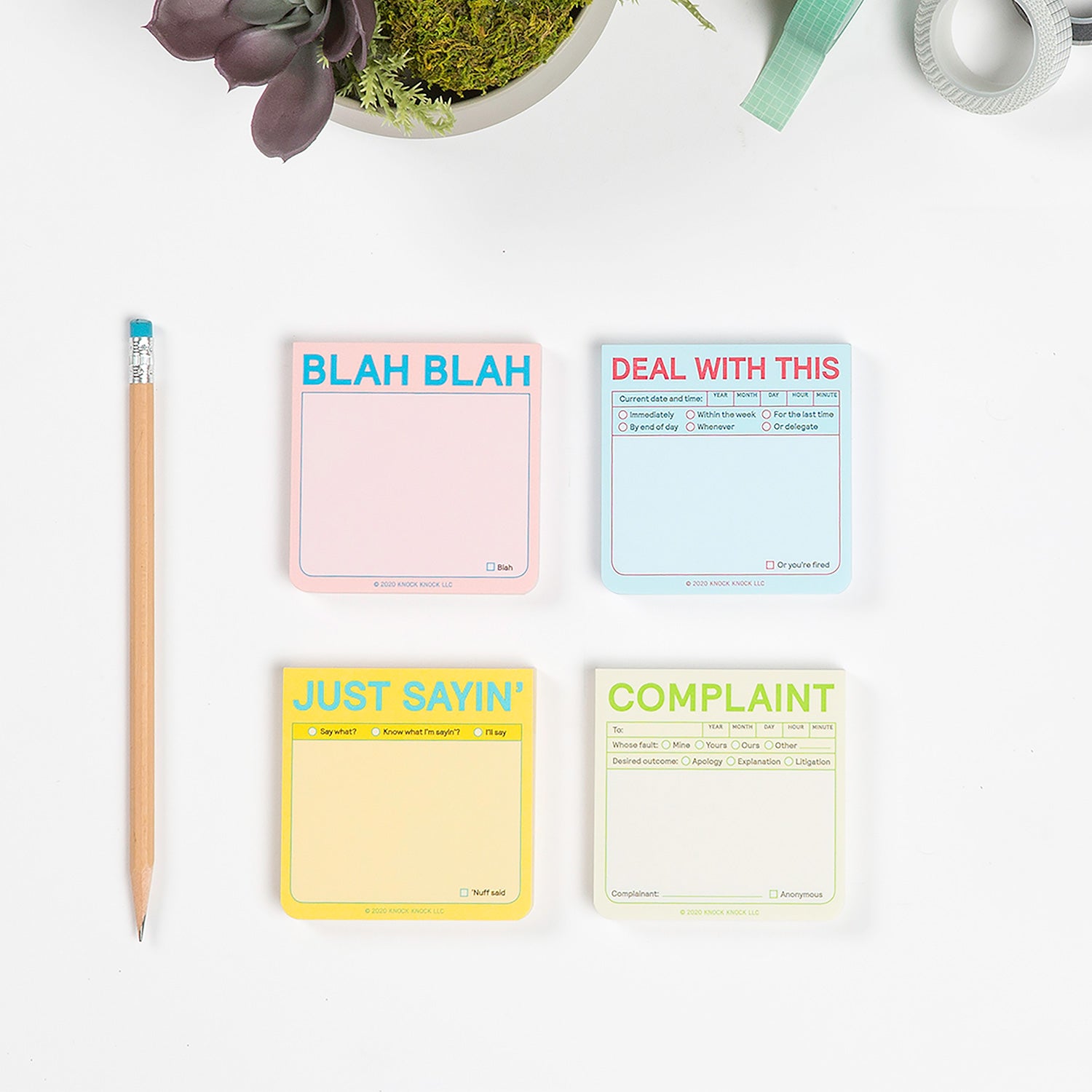 BIG Monthly Sticky Notes- Pastel