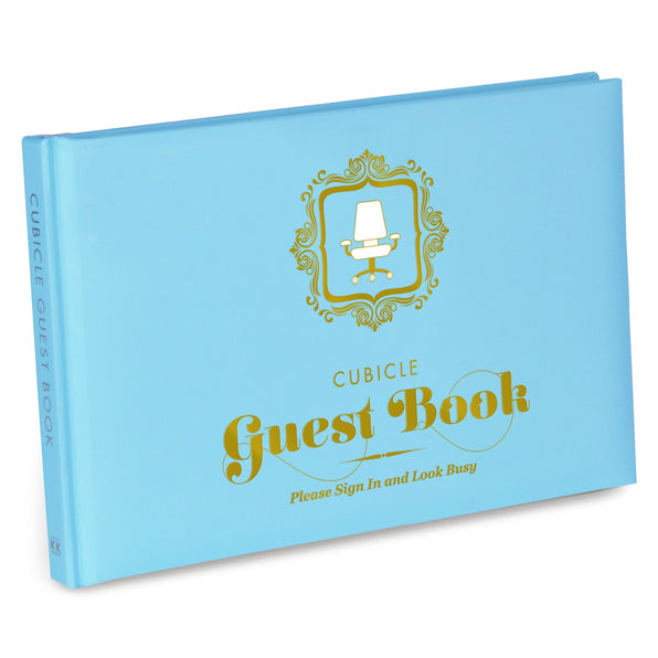 Knock Knock Cubicle Guest Book Hardcover Funny Book - Knock Knock Stuff SKU 50019