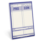 Knock Knock Pro / Con Pad Paper Notepad - Knock Knock Stuff SKU 12289