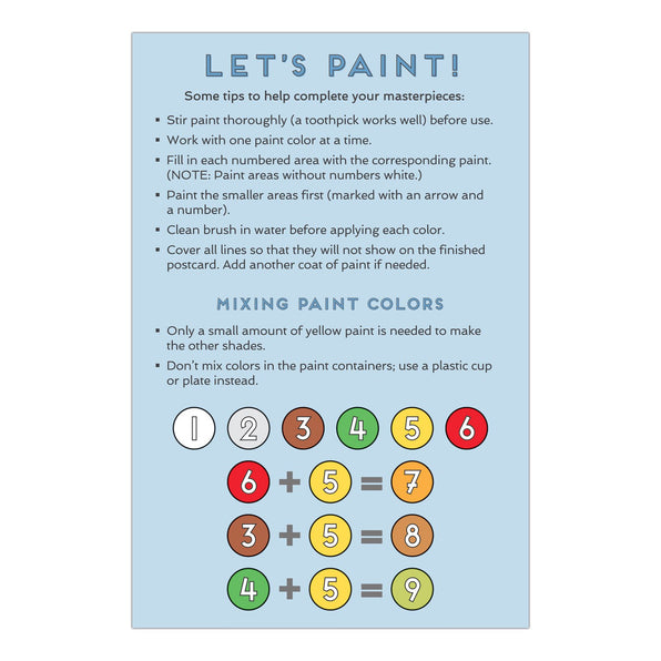 Artichoke MINI Paint-by-Number Kit - Colors & Cocktails