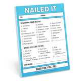 Knock Knock Nailed It Nifty Notes Paper Notepad - Knock Knock Stuff SKU 12125