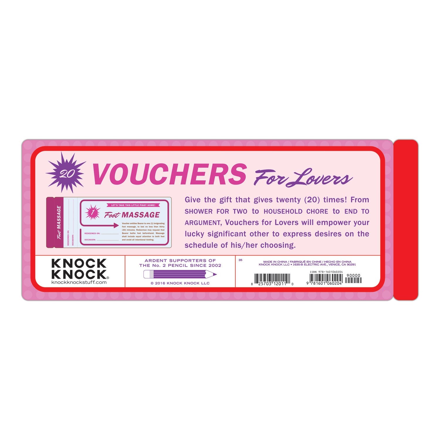 Knock Knock Vouchers for Lovers - Knock Knock Stuff SKU 