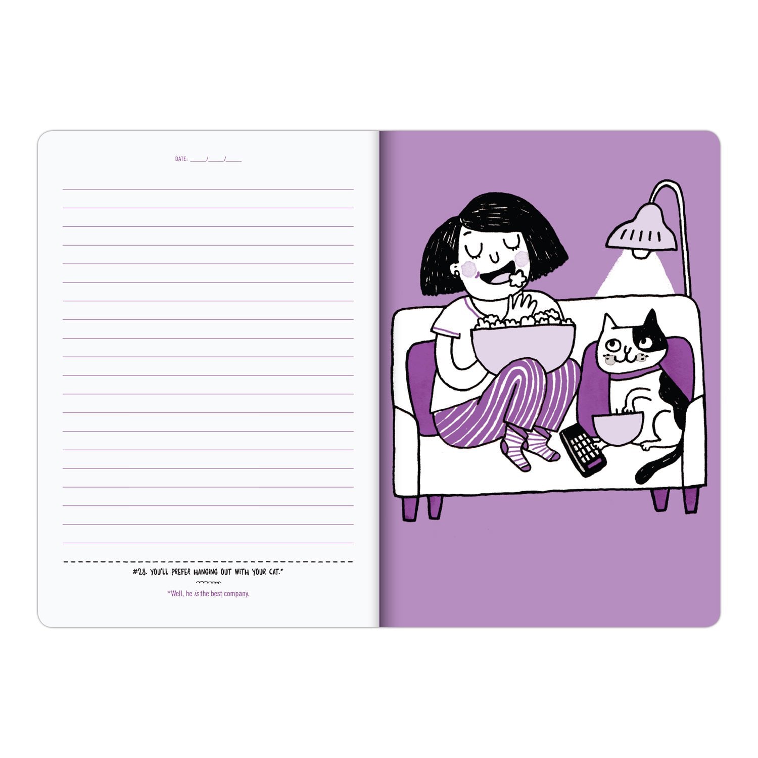 Knock Knock 100 Reasons to Panic® about Being a Cat Lady Journal - Knock Knock Stuff SKU 