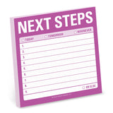 Knock Knock Next Steps Sticky Notes Adhesive Paper Notepad - Knock Knock Stuff SKU 12479