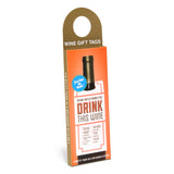 Knock Knock Drink this Wine Gift Tags - Knock Knock Stuff SKU 10061